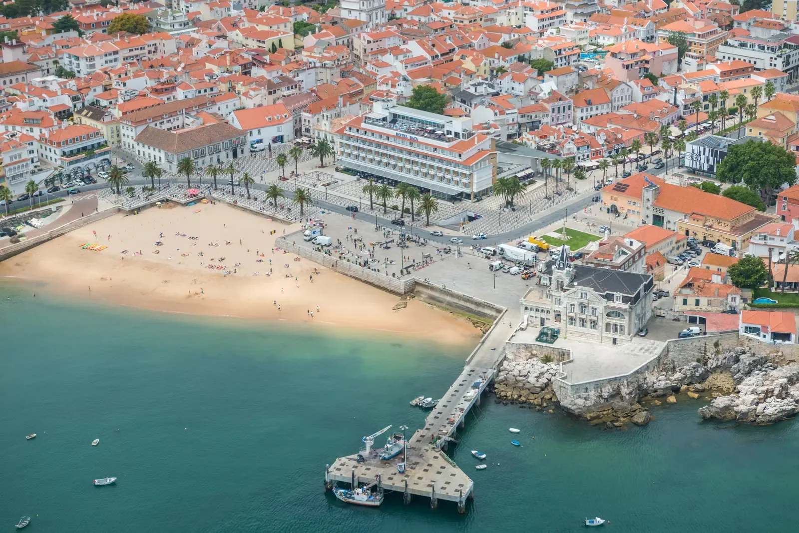 Cascais coastline and town centre